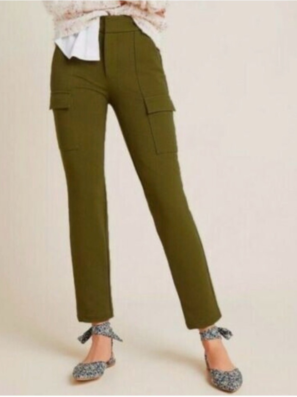 Anthropologie-The Essential Knit Cargo Pants 4